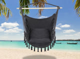 Pillow Tassel Hanging Chair Gray 53254824