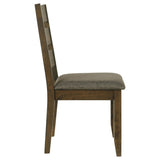 Knotty Nutmeg and Grey Ladderback Dining Chair B062P153686