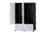8 Cube Organizer Stackable Plastic Cube Storage Shelves Design Multifunctional Modular Closet 40658987