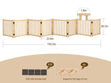 Wooden Freestanding Dog Gates for The House,Dog Gates for Doorways, Stairs,Wood Dog Fences Indoor W2641P296693