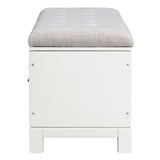 TREXM Shoe Bench with Removable Cushion, Entryway Bench with Hidden Storage for Living Room, N715P233804K