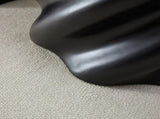 35" Fully Assembled Petal Coffee Table Sculptural Matte Black Fiberglass, Modern Organic Design, W2664P462014