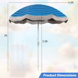 6.5-foot outdoor umbrella, Navy 06342895