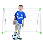 ZUN 6' x 4' Soccer Goal Training Set with Net Buckles Ground Nail Football Sports 22590076