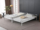 Twin Over Twin Convertible Bunk Bed with 2 Storage Drawers, Metal Bunk Bed Can be 65723139