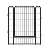 ZUN 6 Panels Heavy Duty Metal Playpen with door,31.7"H Dog Fence Pet Exercise Pen for Outdoor, Indoor W2181P171744