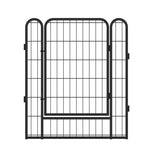 ZUN 16 Panels Heavy Duty Metal Playpen with door,31.7"H Dog Fence Pet Exercise Pen for Outdoor 48240040