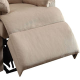 Beige Recliner with Pillow Top Arm B062P215435