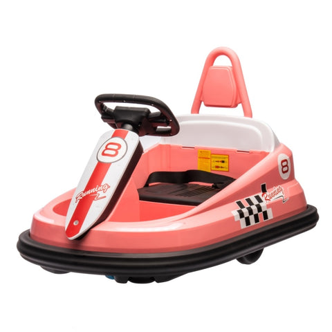 ZUN 6V Kids Ride on Electric Go Kart Bumper Car W/Parents Remote Control,Three Speed Adjustable,LED W1396P149670