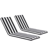 ZUN 2PCS Set Outdoor Lounge Chair Cushion Replacement Patio Funiture Seat Cushion Chaise Lounge Cushion 71108088