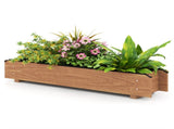 Pine Wood Raised Garden Bed with Drainage Holes & Protective Liner, Indoor Outdoor Planter Box for 48342172