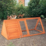 ZUN 50" Wooden Rabbit Guinea Pig Hutch Wooden Rabbit Guinea Pig House 97929443