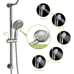 ZUN Shower Set - 10inch Overhead Shower and Hand Shower, Round Shower Set, Dual Shower Heads, Chrome W124357627