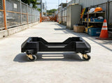 Slim Trash Can Dolly for 16/23 Gallon Bins, Heavy Duty Roller Base with 4 Lockable Wheels, 200 lbs 94896965