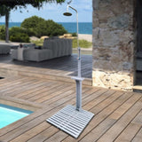 Outdoor Garden Pool Shower with Chassis Board, for Swimming Pool, Patio, Terrace, Garden,Wood W49547257
