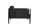 DAWSON OUTDOOR PATIO 2PCS BLACK ALUMINUM CLUB CHAIR N775P247810B