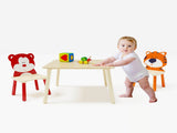 Kids Table and 2 Chairs Set, 3 Pieces Toddler Table and Chair Set, Wooden Activity Play Table Set 61497524