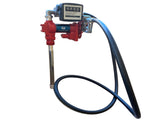 Diesel Gasoline Fuel Transfer Pump 20GPM 12V w/Oil Meter for Gas Diesel Kerosene 71597434