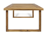 Outdoor 69" Acacia Wood Dining Table, Sandblast Natural Finish 62617.00