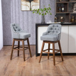 ZUN COOLMORE Bar Stools Set of 2 Counter Height Chairs with Footrest for Kitchen, Dining Room And 360 W395P145292