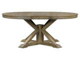 Retro Functional Extendable Dining Table with a 12" Leaf for Dining Room and Living Room 03330785