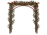 Beautiful And Practical Garden Arch Dark Brown 44417823