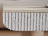 Coffee with Faux Marbletop, Mid Century Modern Coffee with Fluted Drawer, Coffee W3040P382310