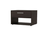 Stained Walnut Nightstand with 1-Drawer B062P290276