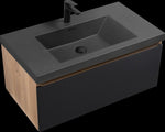 ZUN 36" Floating Bathroom Vanity with Sink, Modern Wall-Mounted Bathroom Storage Vanity Cabinet with W1920P240726