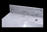 Montary 49x22inch bathroom stone vanity top engineered stone carrara white marble color with W50921983