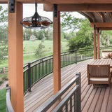 20 Inch Downrod Mount Ceiling Fan LED 18W 3CCT 5 ABS Blades DC Motor with Hanging and Hook for W882P216834