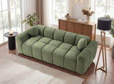98.4" Extra Large Compression, Corduroy Cloud Puff Couch for Living Room, 3-Seater Upholstered W5515P477307