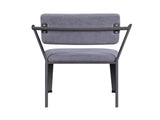 Cargo Gray Fabric & Gunmetal Finish Dining Chair B2726P339264