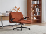 Criss Cross Legged Office Chair with Flip-Up Back Built-In Dynamic Airbag Lumbar Support, Wide Seat 55863101