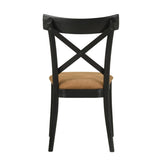 Brown and Black Side Chair B062P209260