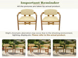 Outdoor Woven Rattan Chair Set Two Accent Chairs Stylish Outdoor Armchairs 2 Person Seating Group N719P431083N