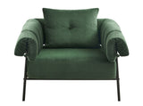 Upholstered Comfy Reading Chair, Modern Velvet Accent Chair,Large Lazy Arm Chair with Soft Cushion, T3593P362926