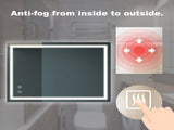 32x24inch Bathroom Led Classy Vanity Mirror with focused backplane,High Lumen,Dimmable Touch,Wall W1992P210431