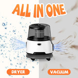 ZUN Dog Grooming Kit, Pet Hair Vacuum and Dog Dryer 5 Pet Grooming Tools, 600w Dog Grooming Vacuum 44455592