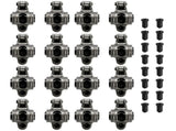 SBC 350 1.60 Ratio 3/8" Self-Aligning Stainless Steel Roller Rocker Arms Nuts 58689010