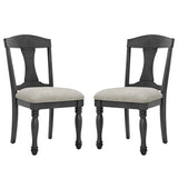 ZUN Wooden Frame Upholstered Dining Chairs set of 2,Mid Century Retro Chairs Comfor Kitchen Chairs for W2582P205329