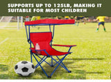 Kids Canopy Chair with Safety Lock , Red/Blue 10956284