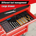 ZUN Rolling Tool Chest with 7-Drawer Tool Box with Wheels Multifunctional Tool Cart Mechanic Tool W2660P180063