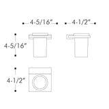 Dax Venice Bathroom Single Tumbler Toothbrush Holder Tempered Clear Glass Chrome Finish B2702P227036