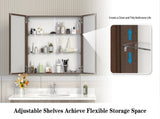 32*28Medicine Cabinet with Mirror for Bathroom, Wall Mounted Bathroom Mirror with Storage, W708P421793