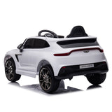 ZUN 12V Dual-drive remote control electric Kid Ride On Car,Battery Powered Kids Ride-on Car White, 4 W1811110553