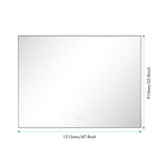 ZUN 48 x 36Inch LED Mirror Bathroom Vanity Mirror with Back Light, Wall Mount Anti-Fog Memory Large W928P178224