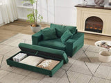 Chaise Lounge Chair Removable Storage Ottoman Accent Sofa Bed Upholstered Sleeper Couch Bed W1170P353051
