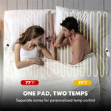 80 X 60 Electric Heated Mattress Pad with Adjustable Temperatures 10 H Timer 76598298