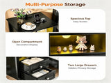 () 2-Drawer Bedside Table Shelves Made of MDF and Painted Bedside Table 49855055
